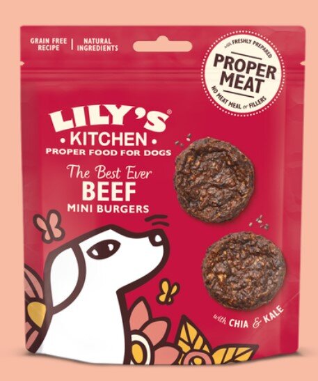 Lily's Kitchen - 犬用迷你牛肉漢堡 70g