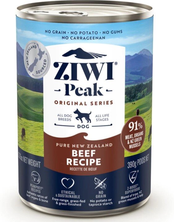 Ziwipeak - 巔峰 鮮肉狗狗罐頭 牛肉配方 390g