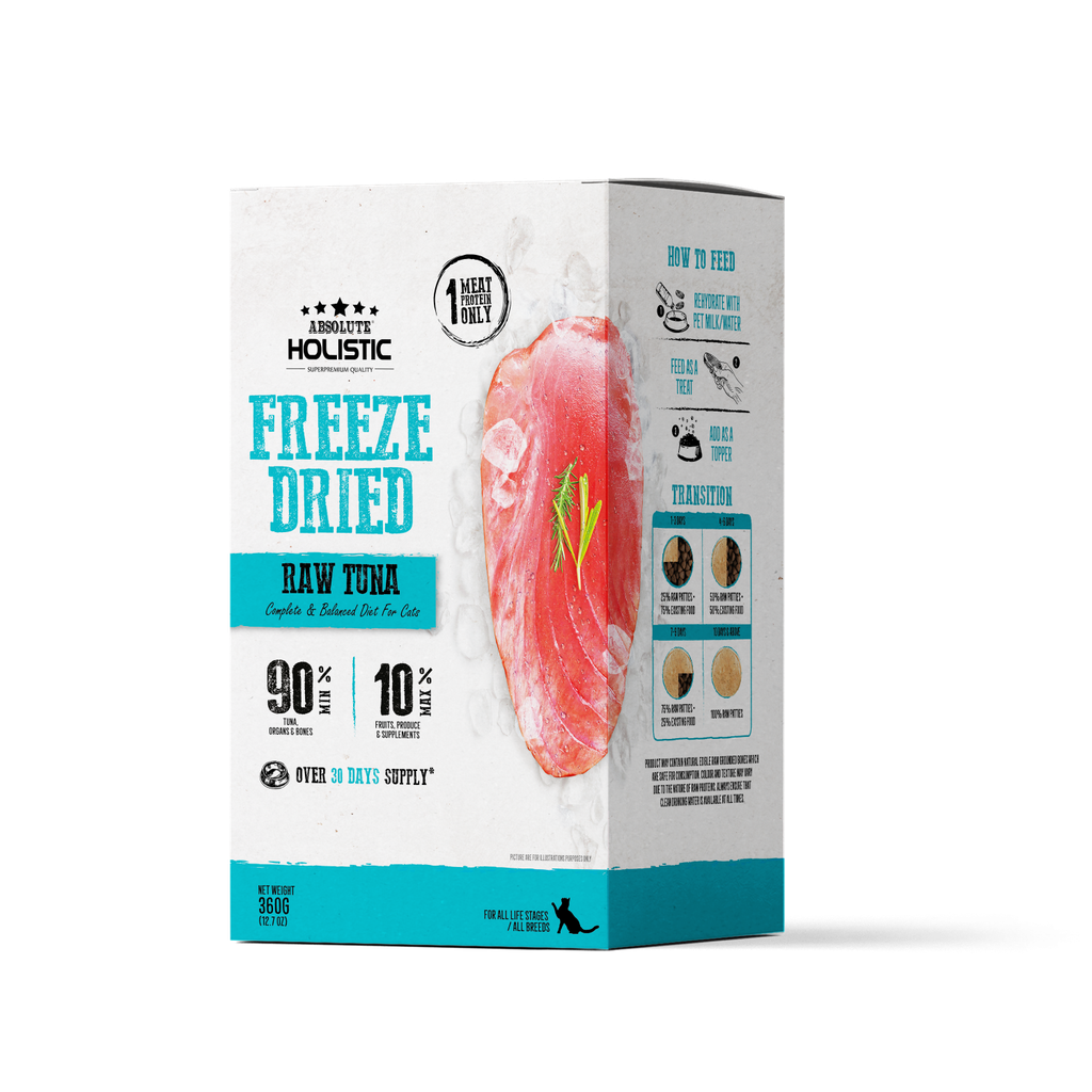 Absolute Holistic - Cat Freeze Dried Raw Patties Tuna 360g