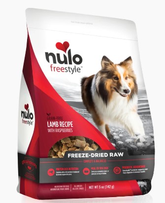 Nulo Freestyle Grain-Free Freeze-Dried Raw Lamb with Raspberries Recipe For Dogs 13oz