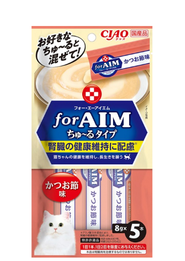 CIAO - For AIM Series Amino Acid S18 Bonito Lick Snacks for Cats 8g x5