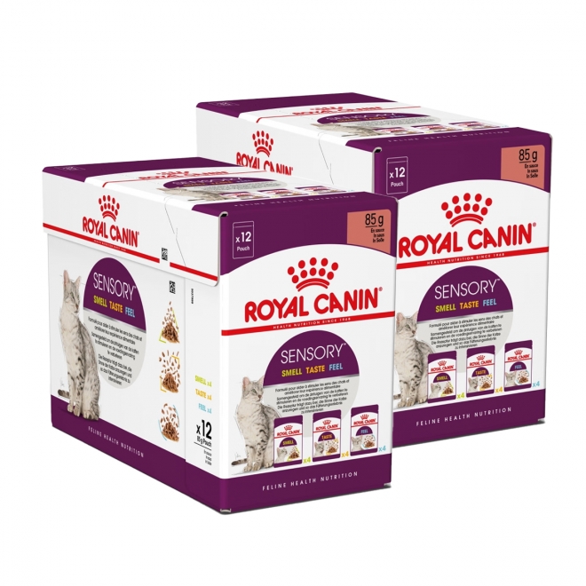 Royal Canin Cat Sensory Multi-Pack Gravy  ( Smell, Taste, Feel@4 packs) 貓感系列混合濕糧(口感, 肉香, 鮮味各4包 ) 85g*12小包裝 