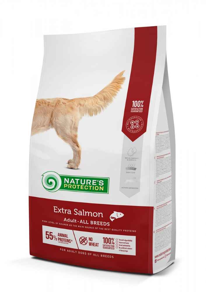 EXTRA SALMON COMPLETE PET FOOD RICH IN SALMON FOR ADULT DOGS OF ALL BREEDS 2kg