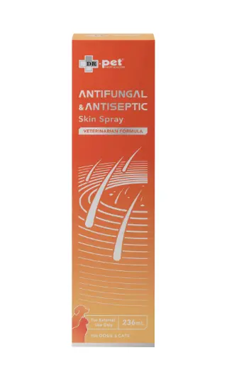 Dr.Pet Antifungal & Antiseptic Skin Spray For Cats & Dogs 236ml