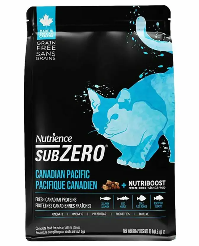 Nutrience Subzero 凍乾鮮三文魚 鯡魚 無穀物 七種魚 全貓配方 4lb  #C2909