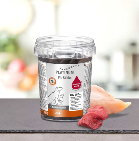 Platinum 雞肉+羊肉滋味條 狗狗小食 300g (Exp.08/2025)
