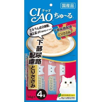 CIAO - 日本貓條 下泌尿道考慮 雞柳味 14g X4 