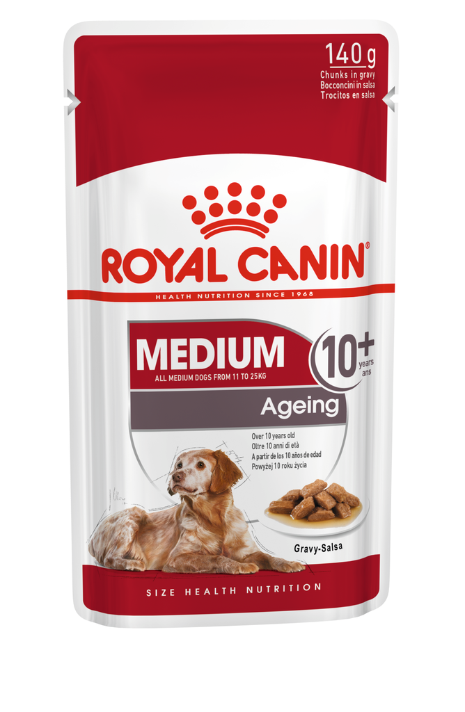 Royal Canin Medium Ageing 10+ (Gravy) 140g*10