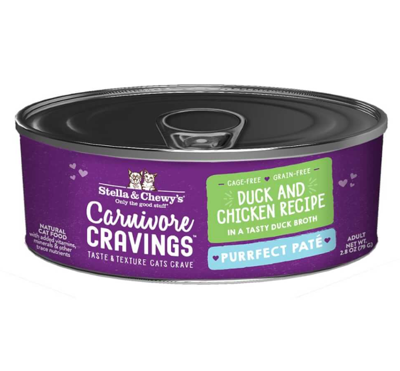 Stella & Chewy's Carnivore Cravings- Purrfect Pate Duck & Chicken Recipe 79g