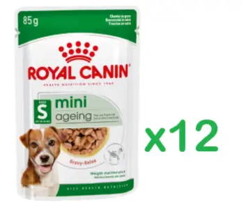 Royal Canin Mini Ageing 12+ (Gravy)小型老犬肉湯包85g*12包