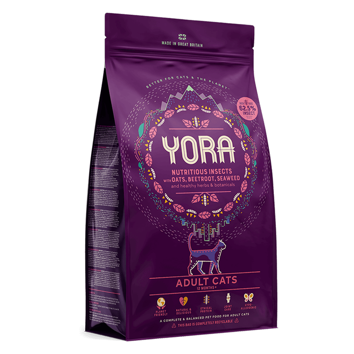 YORA - Nutritious Insects with Oats, Beetroot, Seaweed Adult Cat Food 3.75kg 