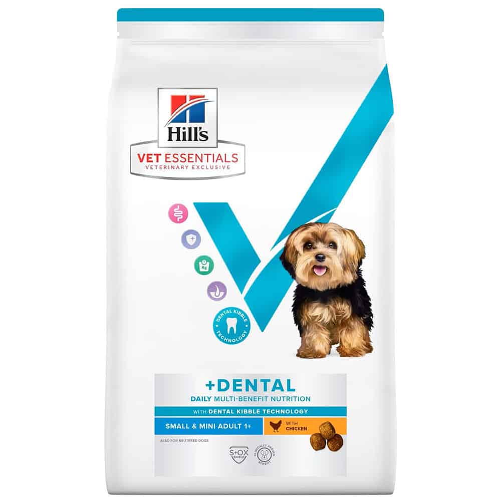 Hills Vet Essentials Canine Adult DENTAL  Small & Mini 獸醫保健犬乾糧 潔齒 成犬(迷你型和小型犬) 2kg