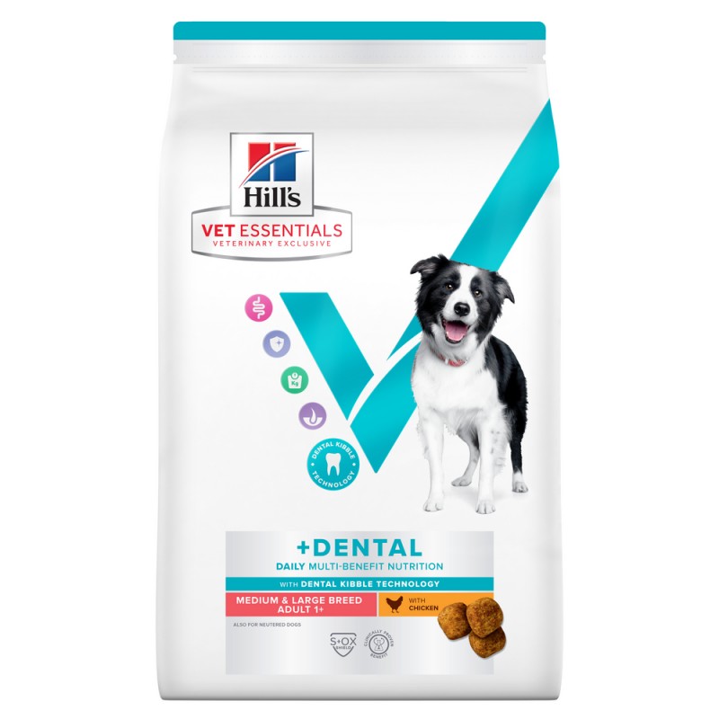 Hills Vet Essentials Canine Adult DENTAL Medium and Large  獸醫保健犬乾糧 潔齒 成犬(中型犬和大型犬) 2kg