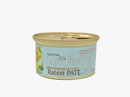  No Fish Cat Rabbit Pate Grain Free Canned Cat Food 無穀物 單一蛋白 兔肉滋味 (肉醬) 貓罐頭 85g  