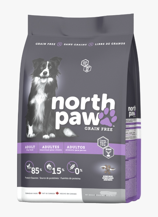 North Paw 無穀物 雞肉鯡魚配方 成犬狗糧 25.1lb