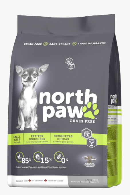 North Paw Grain Free Small Bites Chicken and Herring Formula Dog Food 6lb