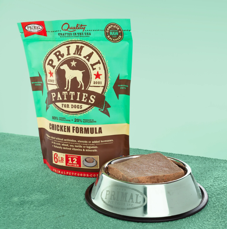 PRIMAL Patties 急凍肉餅狗糧 雞肉配方 6lb