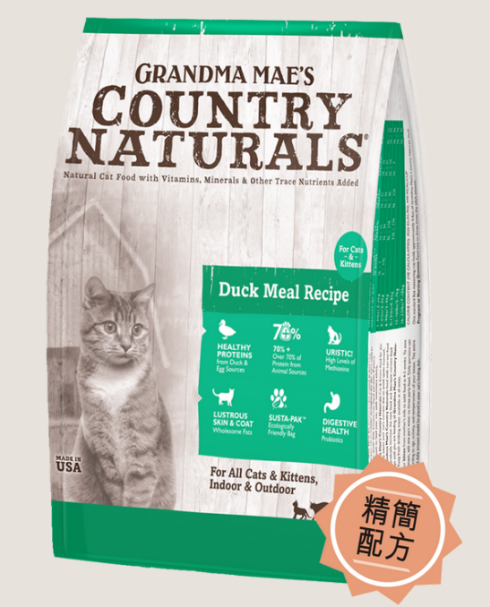 Country Naturals Duck Meal Recipe Cat Dry Food 6lb