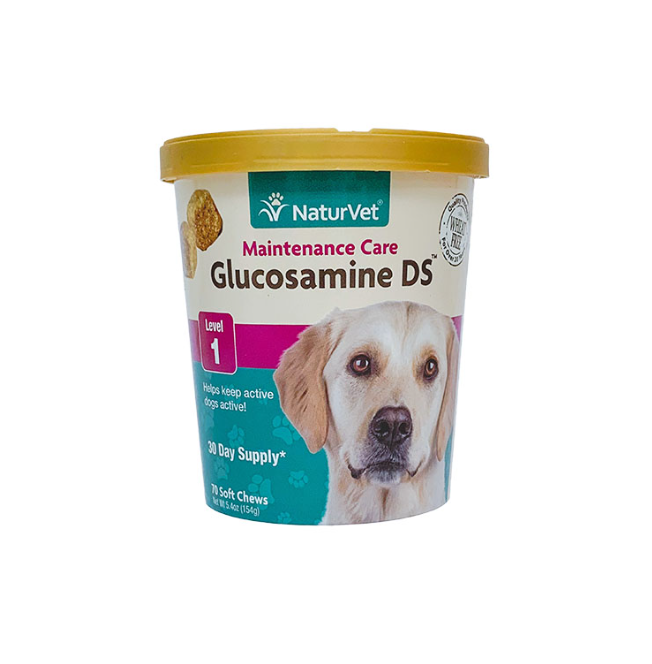 NaturVet Glucosamine DS Soft Chews for Dogs 5.4oz