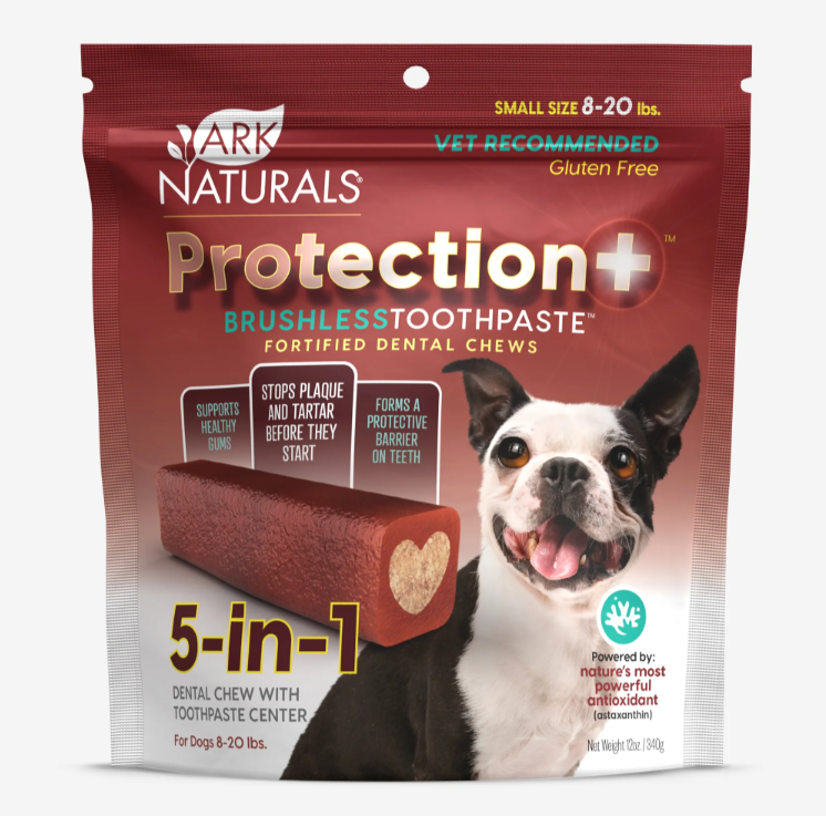 Ark Naturals Protection+ 五合一免刷牙膏 潔齒骨 (小) 狗狗小食 狗狗零食 (適合8-12lbs小型犬) 12oz 