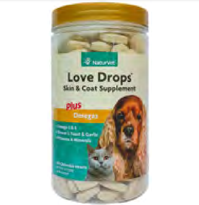 NaturVet 貓犬用美毛營養丸（花生、肝及大蒜味）200粒 520g