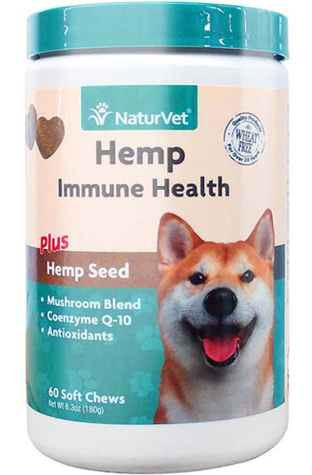 NaturVet 犬用提高免疫力保健品-大麻籽 (60粒) 180g 