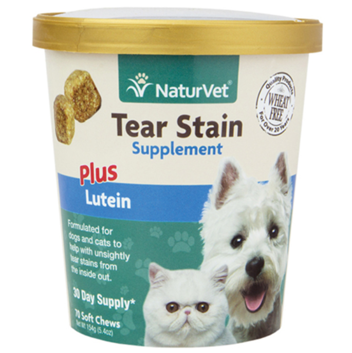 NaturVet 犬貓用除淚痕丸配方保健品 (70 粒) 5.4oz