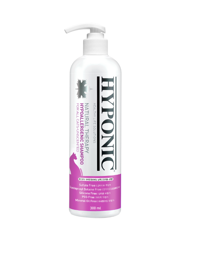 Hyponic Hypoallergenic Shampoo (for all cats_unscented) 300ml