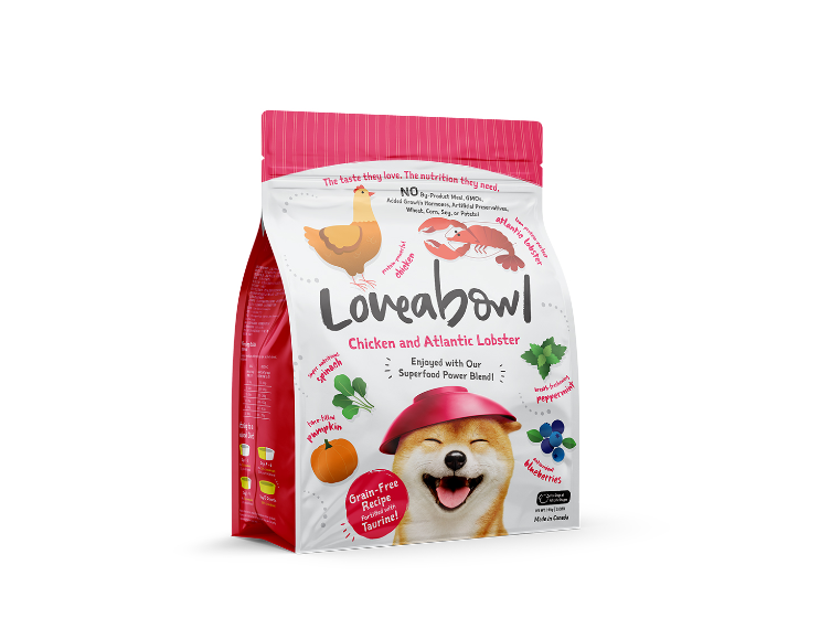 Loveabowl Grain-Free Chicken and Atlantic Lobster Recipe Dry Dog Food 1.4kg