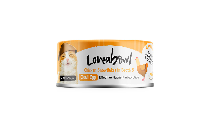 Loveabowl 有營嫩雞鵪鶉蛋配方 貓罐頭 貓糧 70g