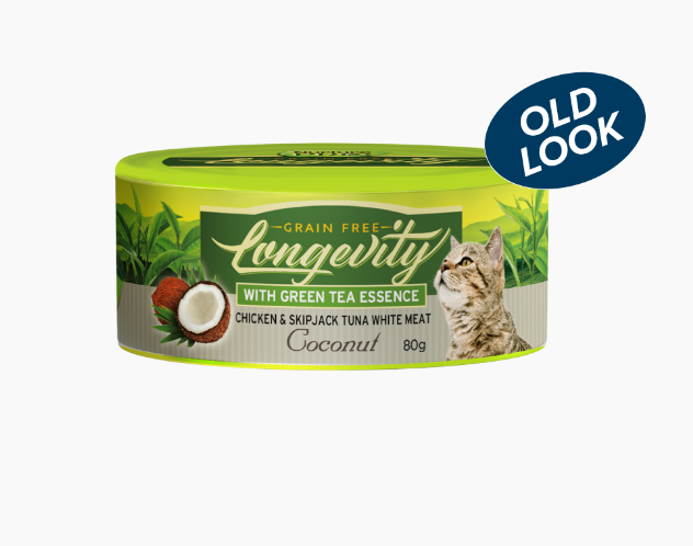 Nurture Pro Longevity Grain-Free Chicken & Skipjack Tuna White Meat with Coconut Recipe Cat Can 80g