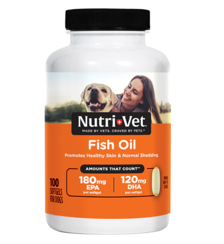 Nutrivet 狗用美毛魚油丸 100粒