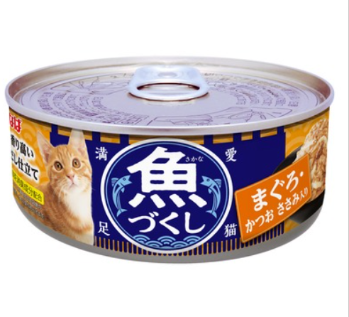 Inaba <魚盛> 吞拿魚、鰹魚、雞肉 貓罐頭60g #IM-373