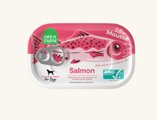 Open Farm Silky Mousse (Salmon Flavor) Canned Dog Food 4.59oz