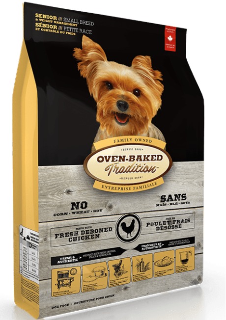 Oven-Baked Tradition 低脂老犬/體重管理配方 雞肉, 魚肉 老犬細粒狗糧 5lb 