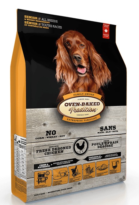 Oven-Baked 雞、魚肉健美配方 [老犬/減肥][大粒裝]狗糧 25lb 