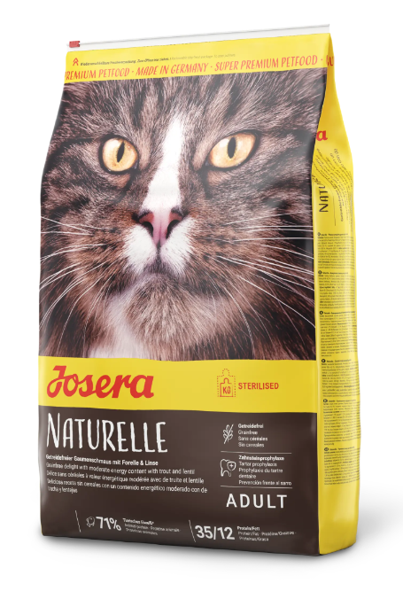 Josera NATURELLE 無穀物絕育/室內成貓糧 10kg