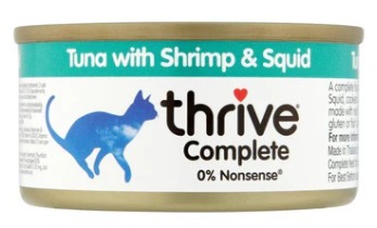 Thrive 吞拿魚＋蝦＋墨魚 貓貓鮮肉罐頭 75g