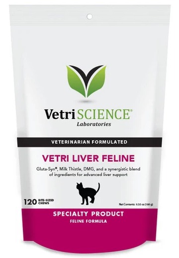 VetriScience Vetri Liver Feline Bite Sized Chews 120 Chews