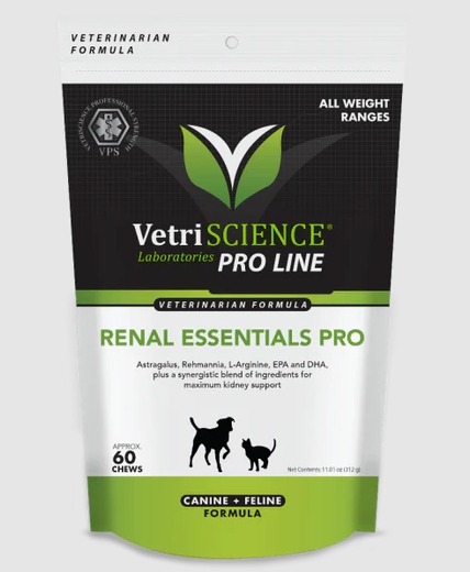 VetriScience Renal Essentials Pro 犬貓用腎臟補充咀嚼肉粒 60粒