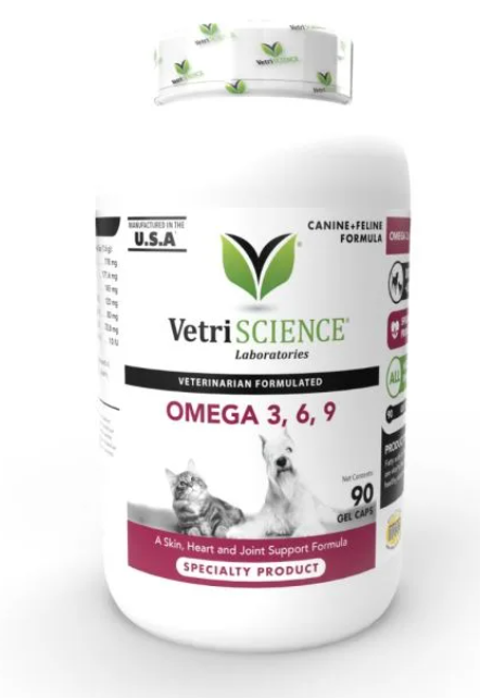 VetriScience Omega 3,6,9 for Cats & Dogs 90caps  #Parallel Import
