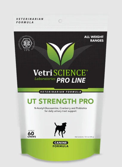 VetriScience UT Strength Pro 犬用尿道保健品咀嚼片 60粒