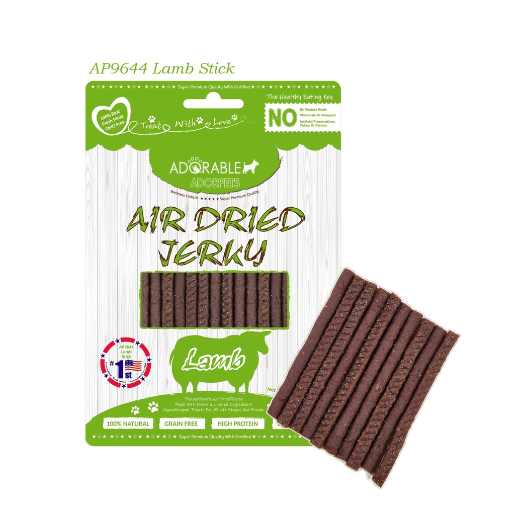 Adorable Adorpets 風乾羊肉條狗小食 100g #9644