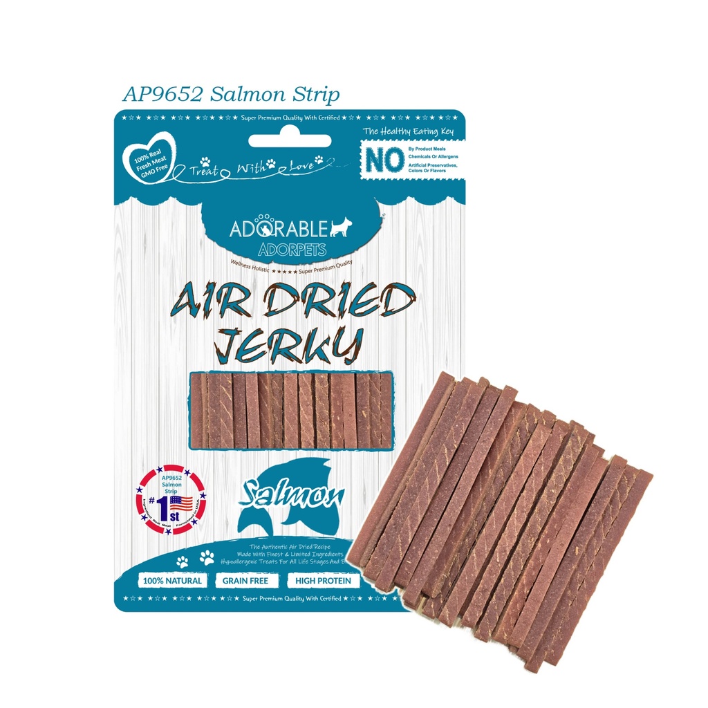 Adorable Adorpets 風乾三文魚絲狗小食100g #9652