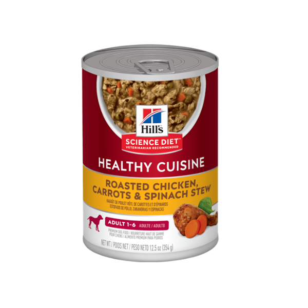 Hill's Science Diet 成犬健康燉肉配方  (烤雞肉及疏菜) 罐頭 -12.5oz*12罐