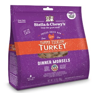 Stella's & Chewy's Freeze Dried Tummy Ticklin' Turkey Dinner for Cats 美國 貓用 凍乾生肉主糧 (火雞肉配方) 18oz