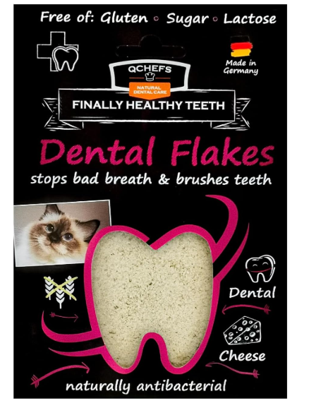 QCHEFS Dental Flakes 貓用 芝士潔齒粉 80g