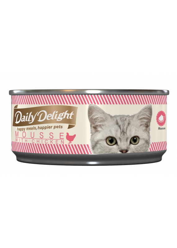 Daily Delight Mousse with Chicken Canned Cat Food 80g #DD62