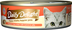 Daily Delight - Skipjack Tuna White & Carrot Canned Cat Food 80g