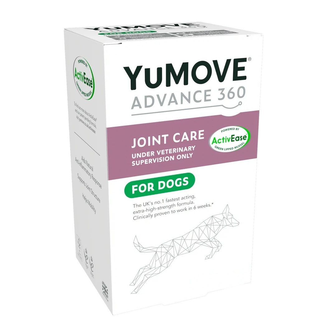 (Twin Pack) Lintbells YuMOVE ADVANCE 360 DOGS 120 Cpas (Made in the UK)